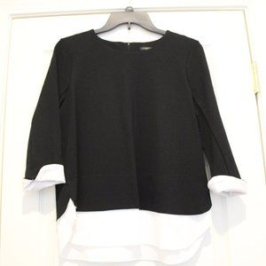 Ann Taylor Petite Mixed Media Top
